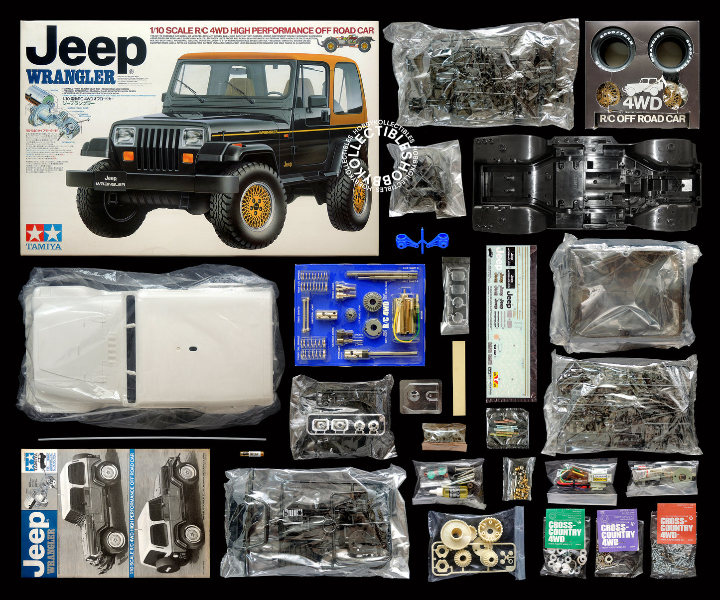 Tamiya Vintage 1/10 RC Jeep Wrangler #58141 Model Kit