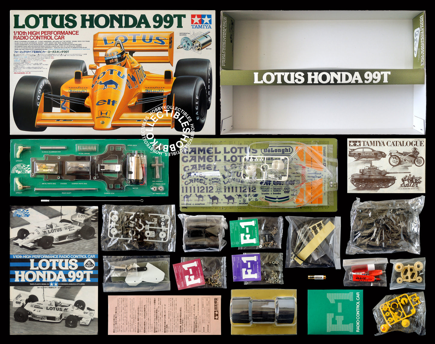 (SOLD) Tamiya Vintage 1/10 RC Lotus Honda 99T F-1 #58068 RW Chassis 1st Release