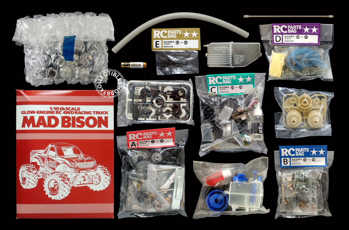 Tamiya Vintage 1/10 RC Glow Engine Mad Bison Truck #44025 TGM-01