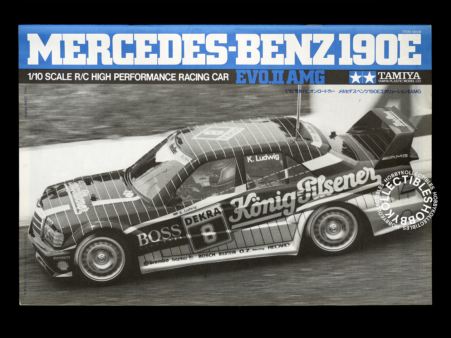 Tamiya 1/10 Vintage RC Mercedes-Benz 190E EVO.II #58108 Model Kit
