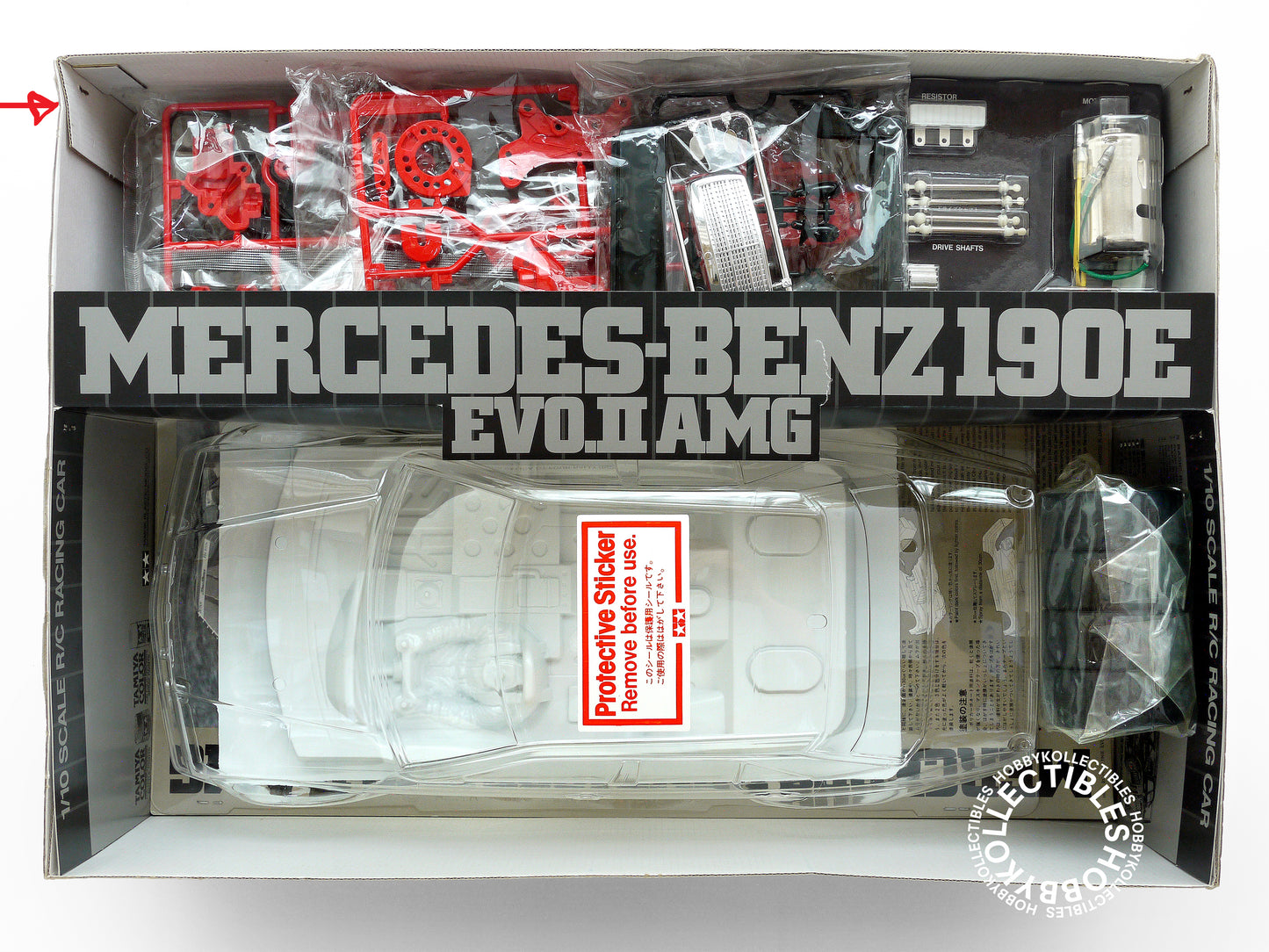 Tamiya 1/10 Vintage RC Mercedes-Benz 190E EVO.II #58108 Model Kit
