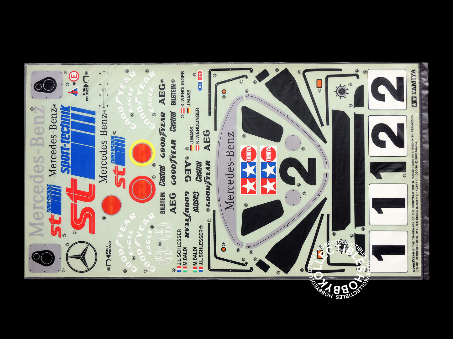 Tamiya Vintage 1/10 RC Mercedes Benz C11 #58088 Model Kit