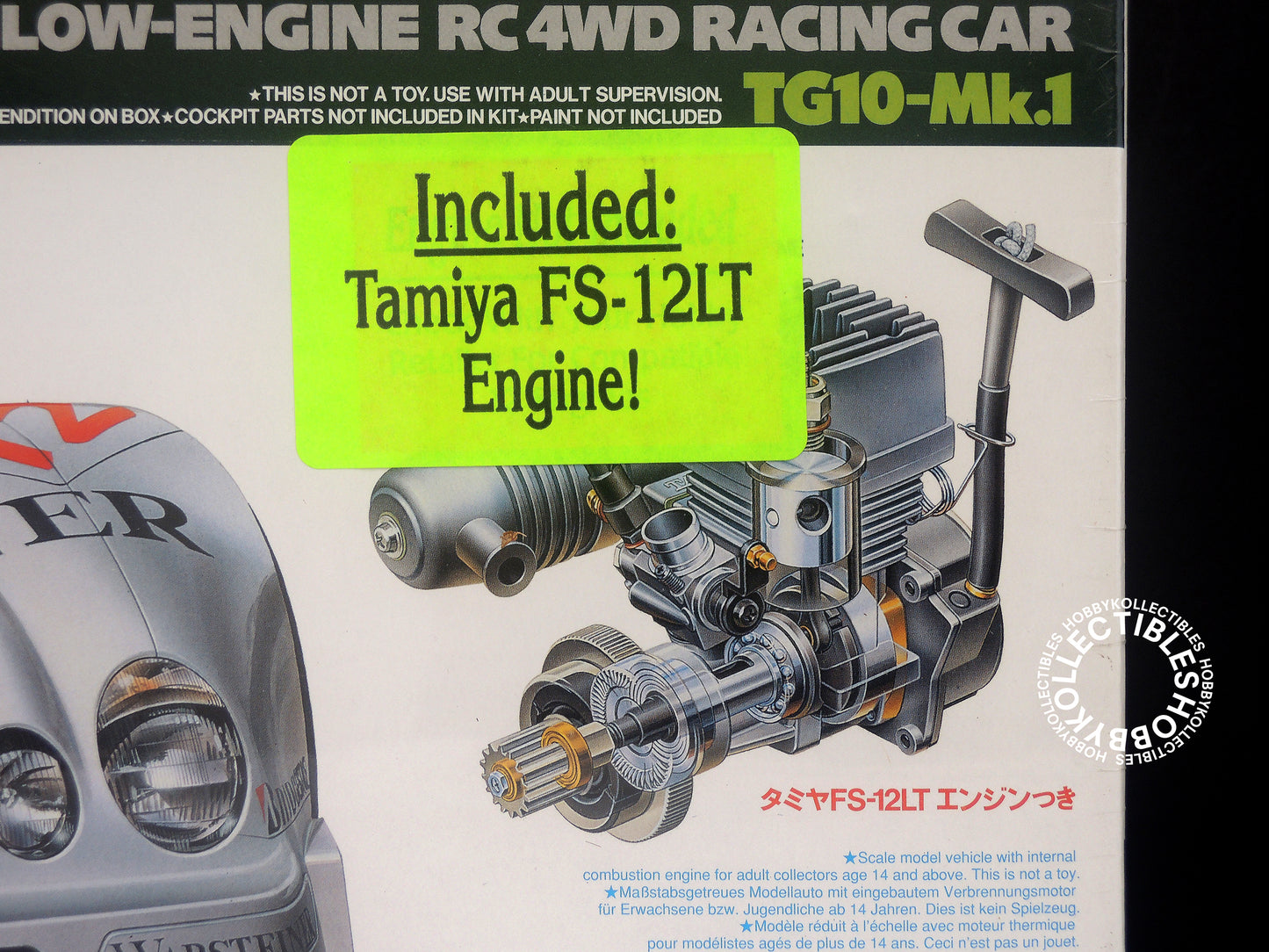 (SOLD in eBay) Tamiya Vintage 1/10 RC Engine TG10-Mk.1 Mercedes CLK-GTR 44012