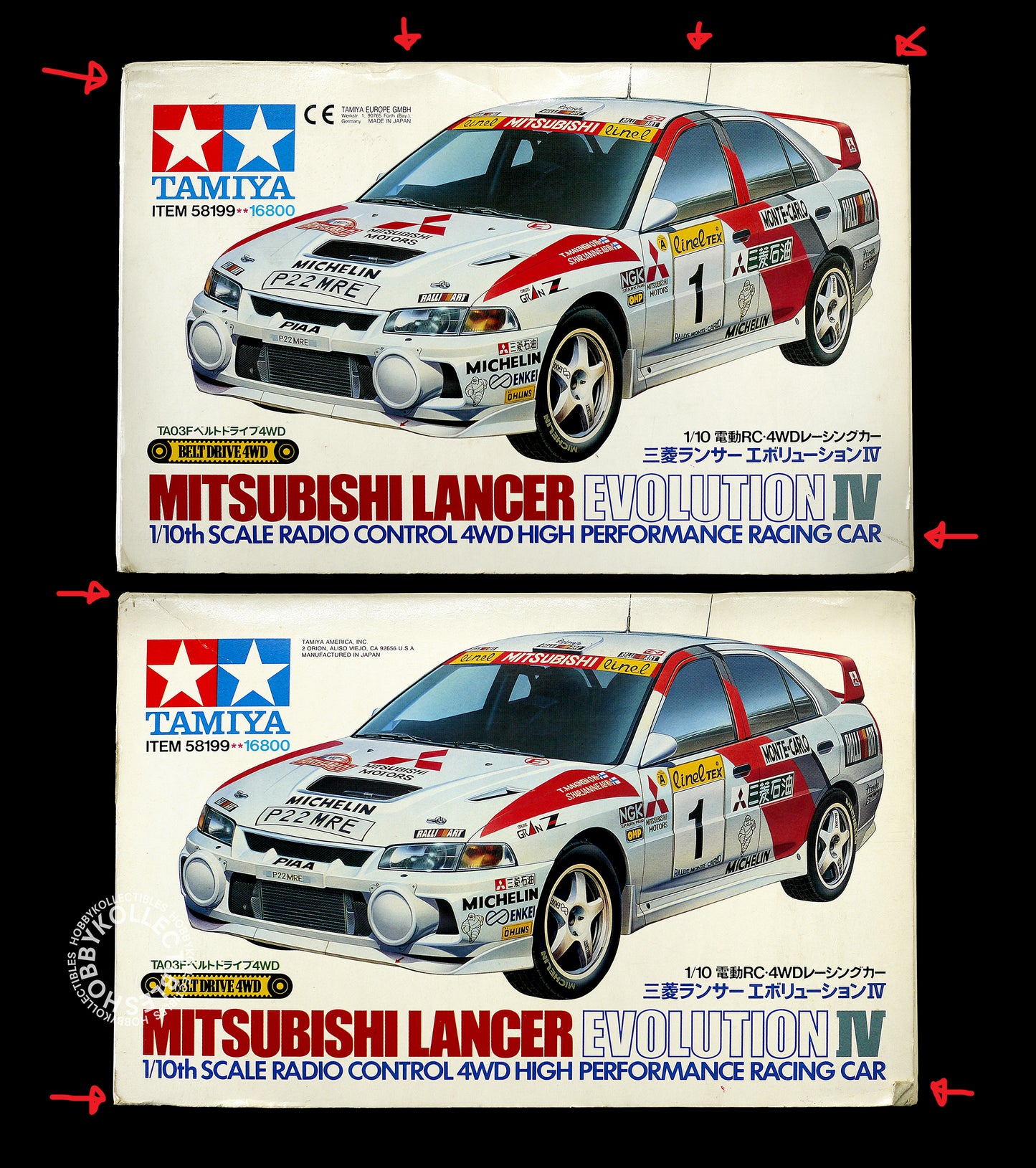 Tamiya Vintage RC 1/10 Mitsubishi Lancer Evo.IV Rally #58199