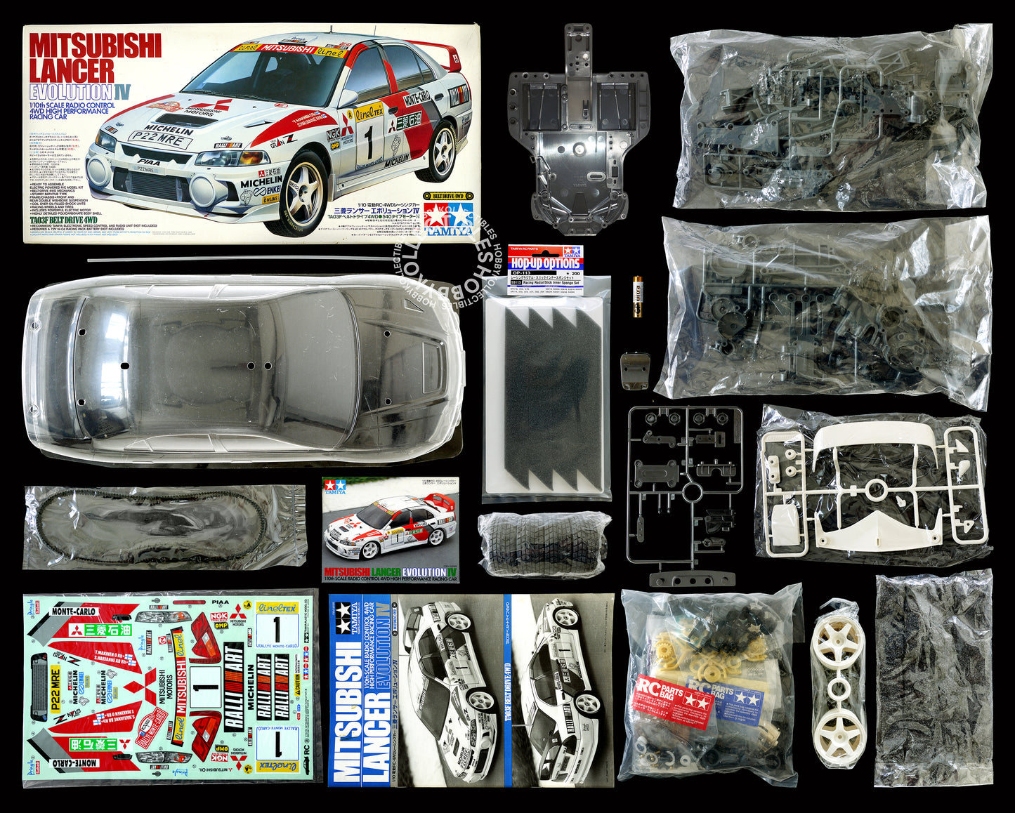 Tamiya Vintage RC 1/10 Mitsubishi Lancer Evo.IV Rally #58199