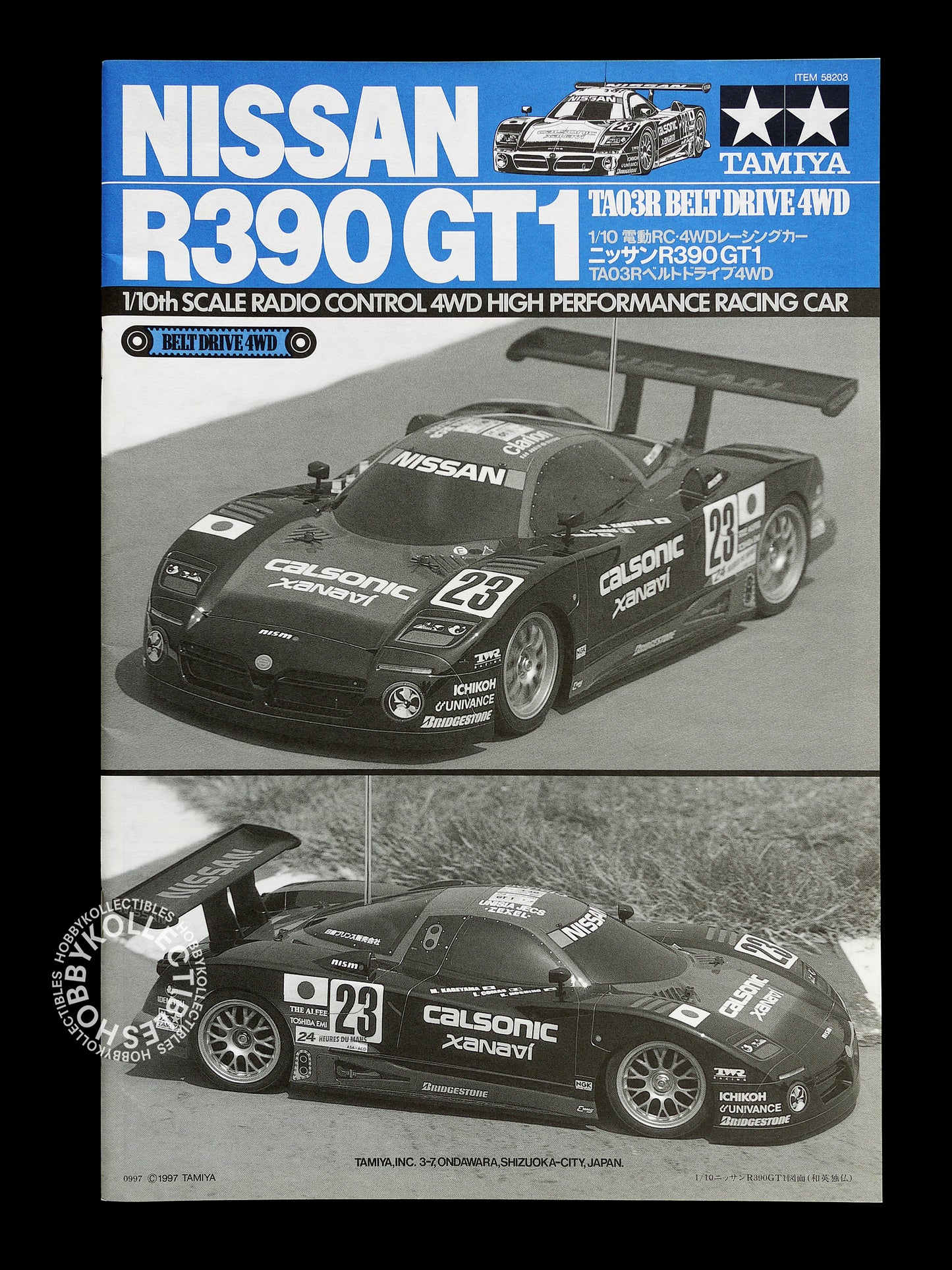 Tamiya Vintage 1/10 RC Nissan R390 GT1 LM #58203 Model Kit