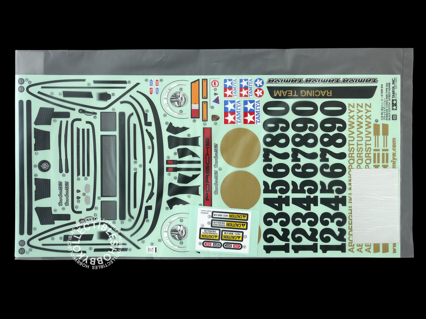 Tamiya 1/10 RC Porsche 934 #47362 50th Ann. LED Black Limited Edition