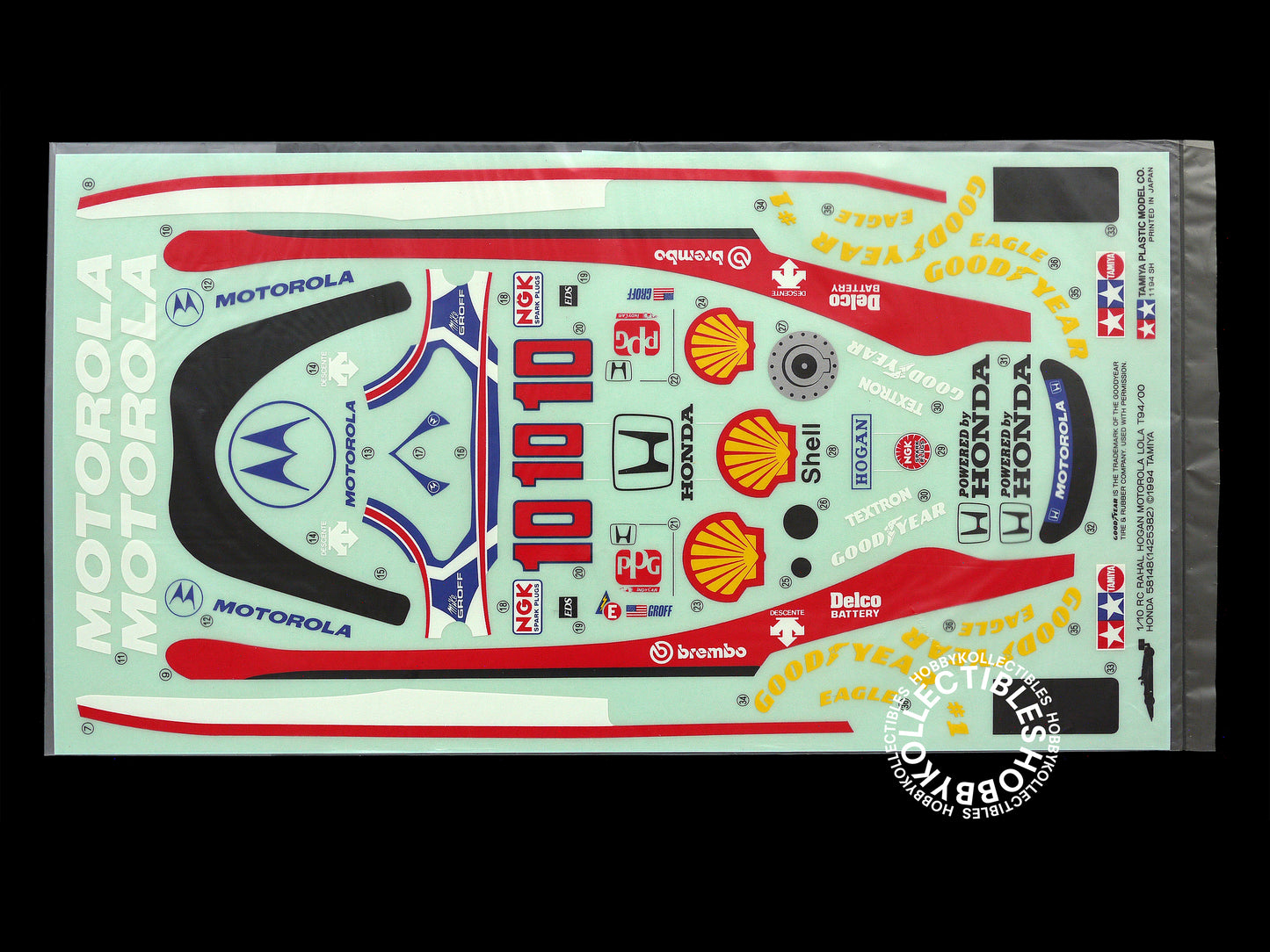 Tamiya Vinatge 1/10 RC Motorola Lola T94/00 Honda Indy #58148