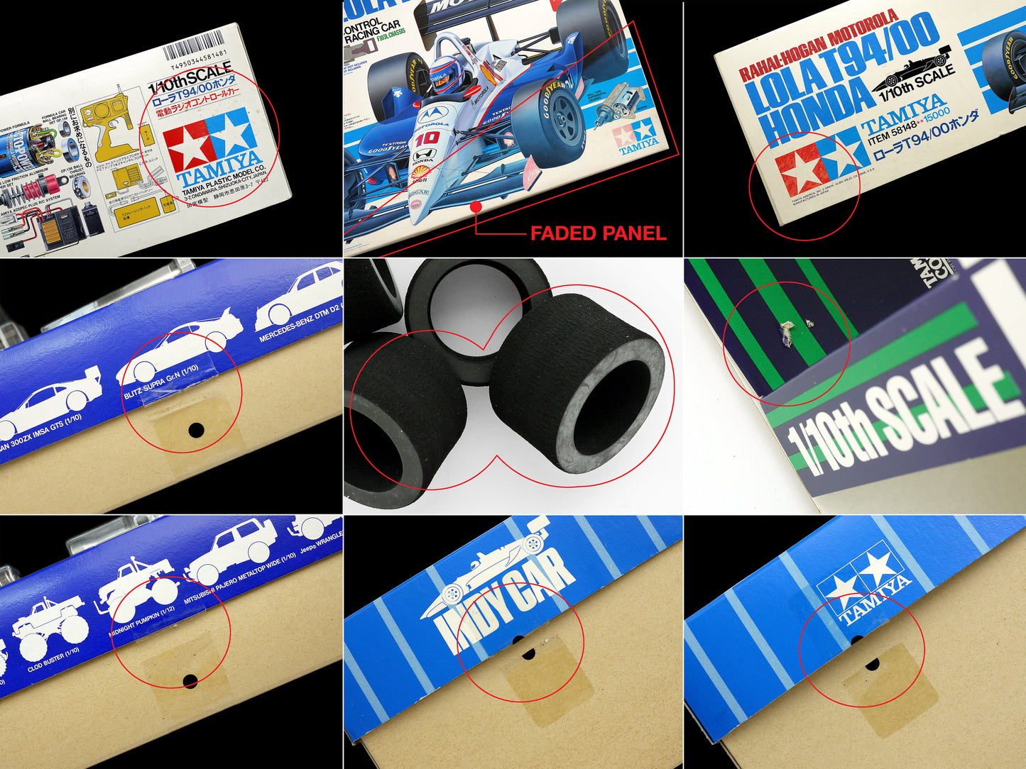 Tamiya Vinatge 1/10 RC Motorola Lola T94/00 Honda Indy #58148