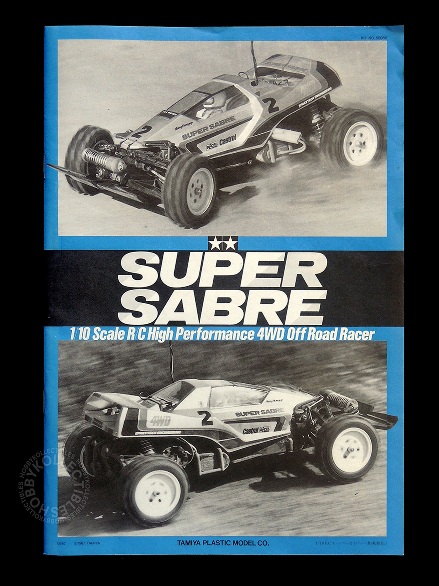 Tamiya Vintage 1/10 RC Super Sabre #58066 Buggy Model Kit "1st 100"