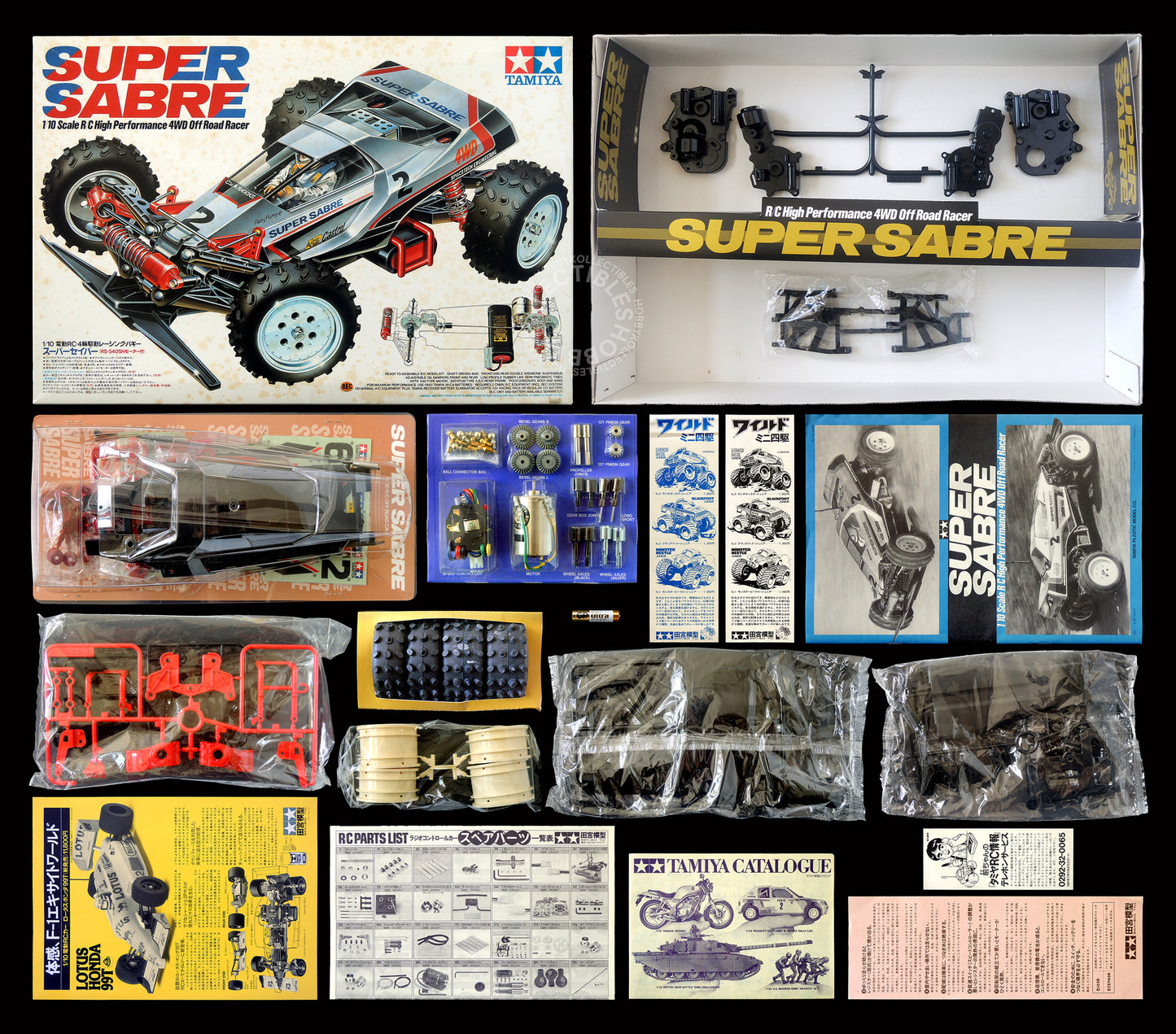 Tamiya Vintage 1/10 RC Super Sabre #58066 Buggy Model Kit "1st 100"