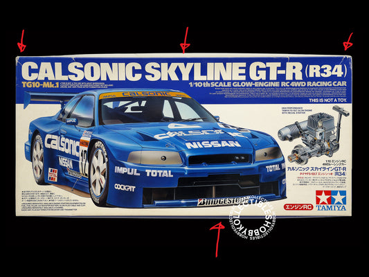 (SOLD) Tamiya Vintage 1/10 RC Glow Engine Calsonic Skyline GT-R #44023 TG10-Mk1