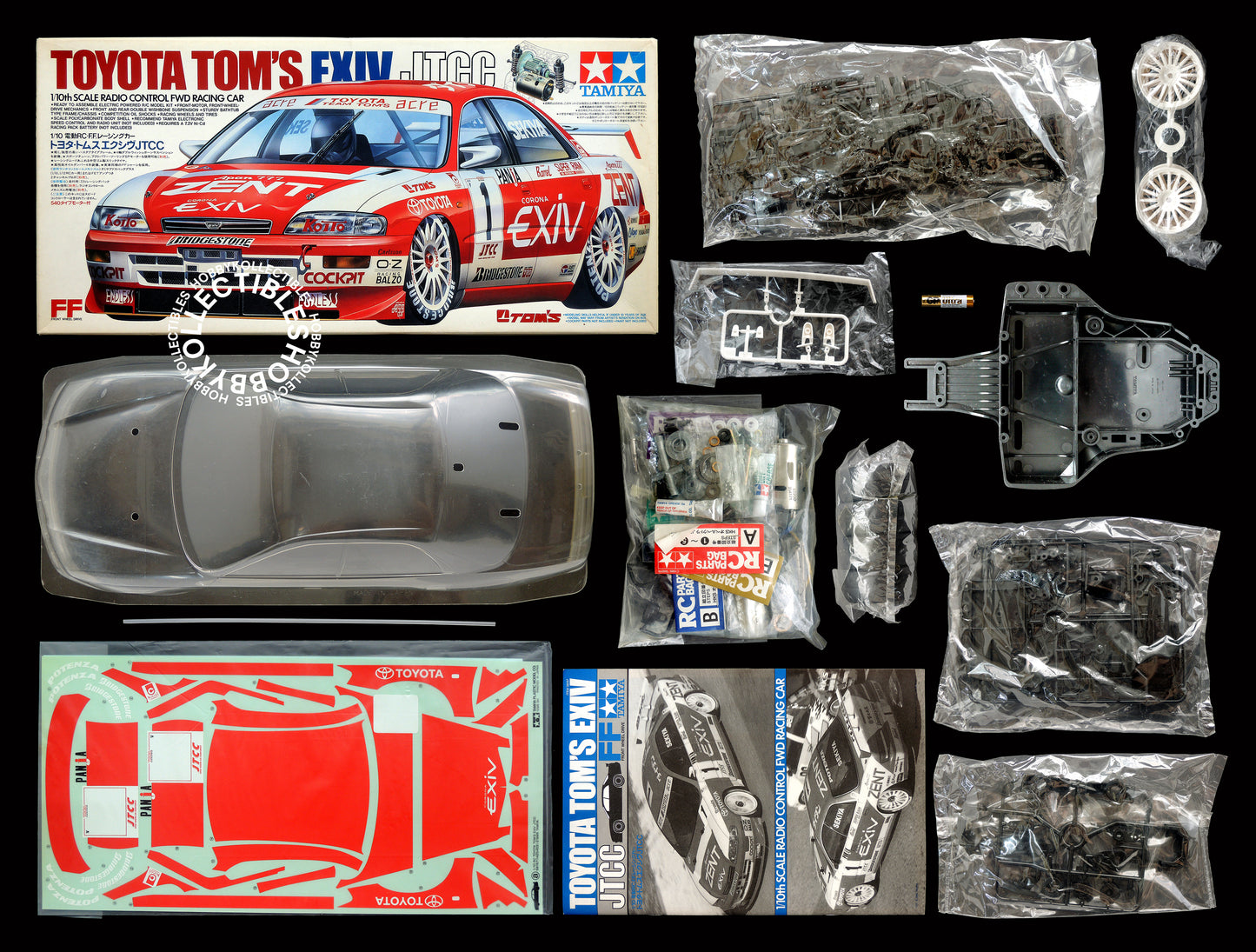 Tamiya Vinatge 1/10 RC Toyota Tom's EXIV JTCC #58167 Model Kit