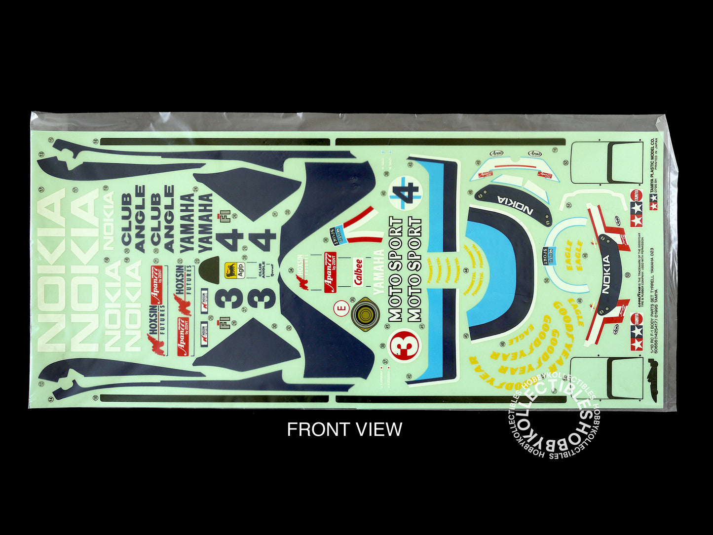 Tamiya Vintage 1/10 RC F1 Tyrrell Yamaha 023 Body Set #50656 Model Kit