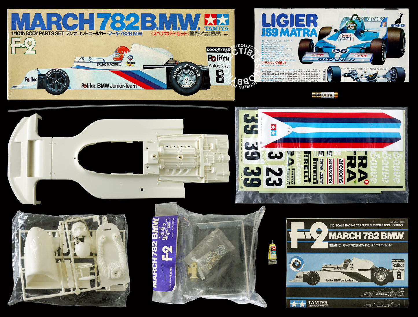 Tamiya Vintage 1/10 RC March 782 BMW F2 Body Parts SP1094 Model Kit