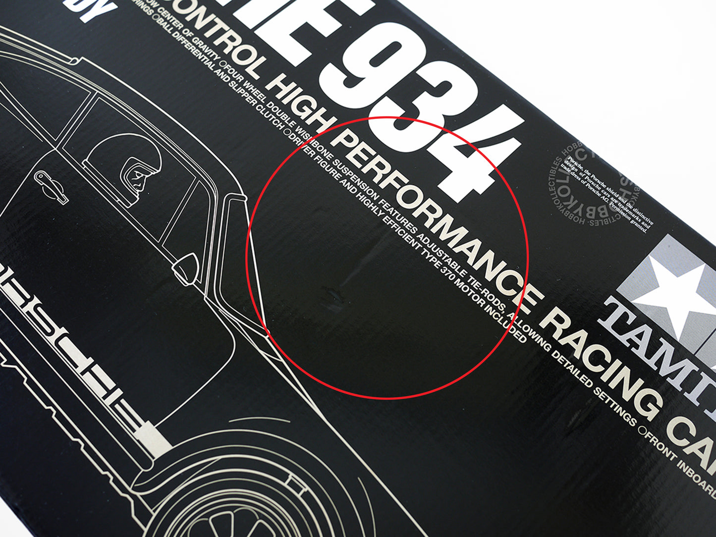 Tamiya 1/12 RC Porsche 934 Black Body(2 Bodies) Limited Edition #84057