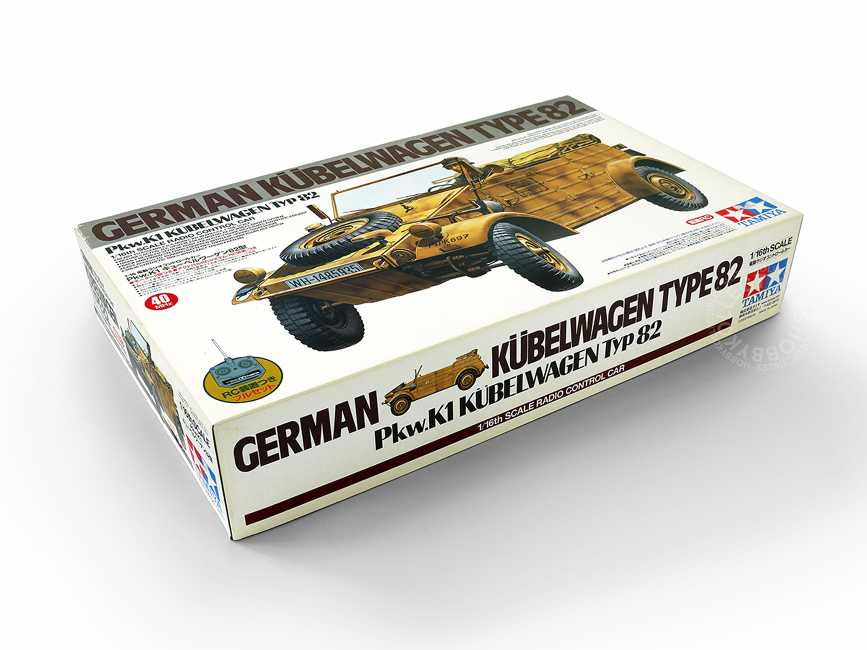 Tamiya Vintage 1/16 RC German Kübelwagen Type 82 Actpal RC System