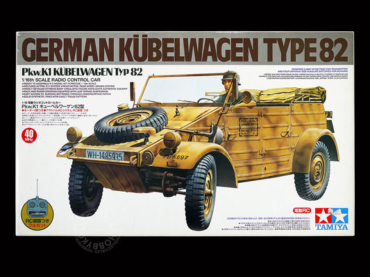 Tamiya Vintage 1/16 RC German Kübelwagen Type 82 Actpal RC System #56012 Model Kit