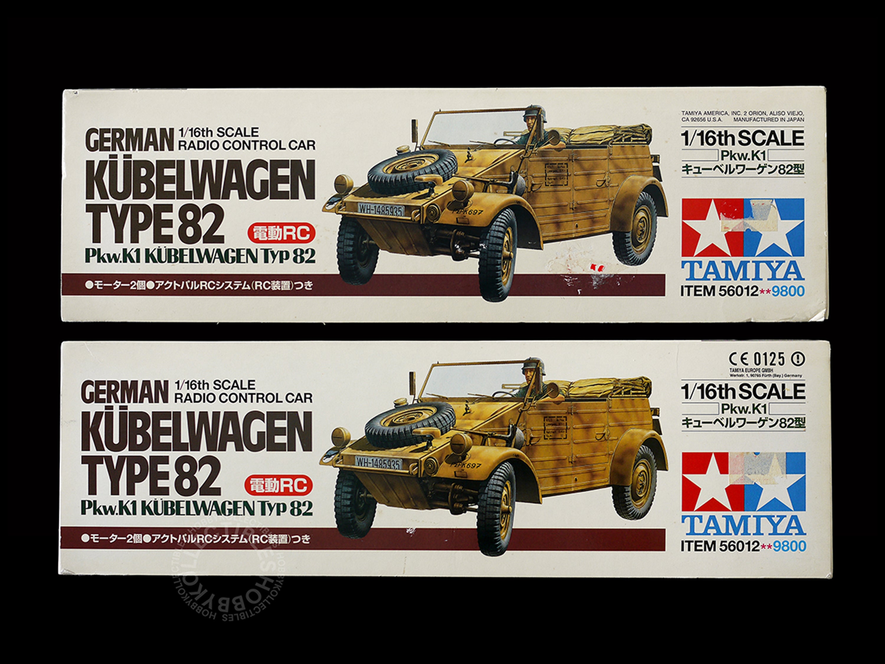 Tamiya Vintage 1/16 RC German Kübelwagen Type 82 Actpal RC System