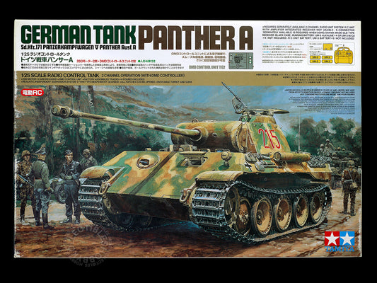 Tamiya 1/25 RC German tank Panther #56601 with DMD Controller T02