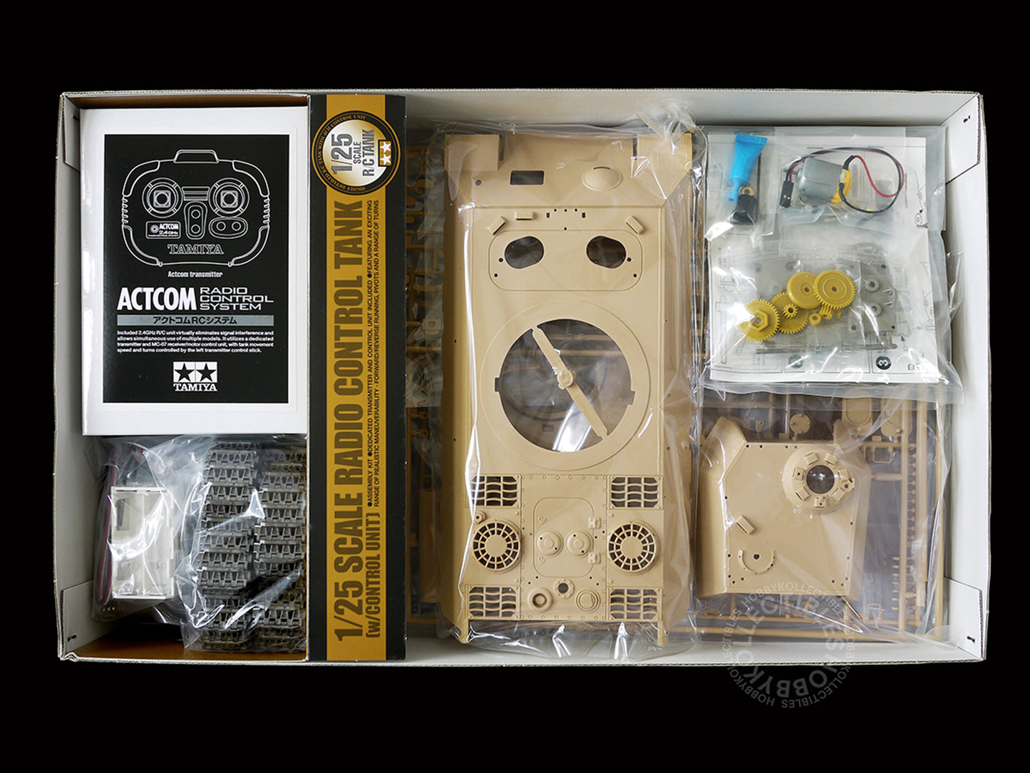 Tamiya 1/25 RC German Tank Panther Ausf.A w/Control Unit + Turret Rotating Parts #56605 Model Kit