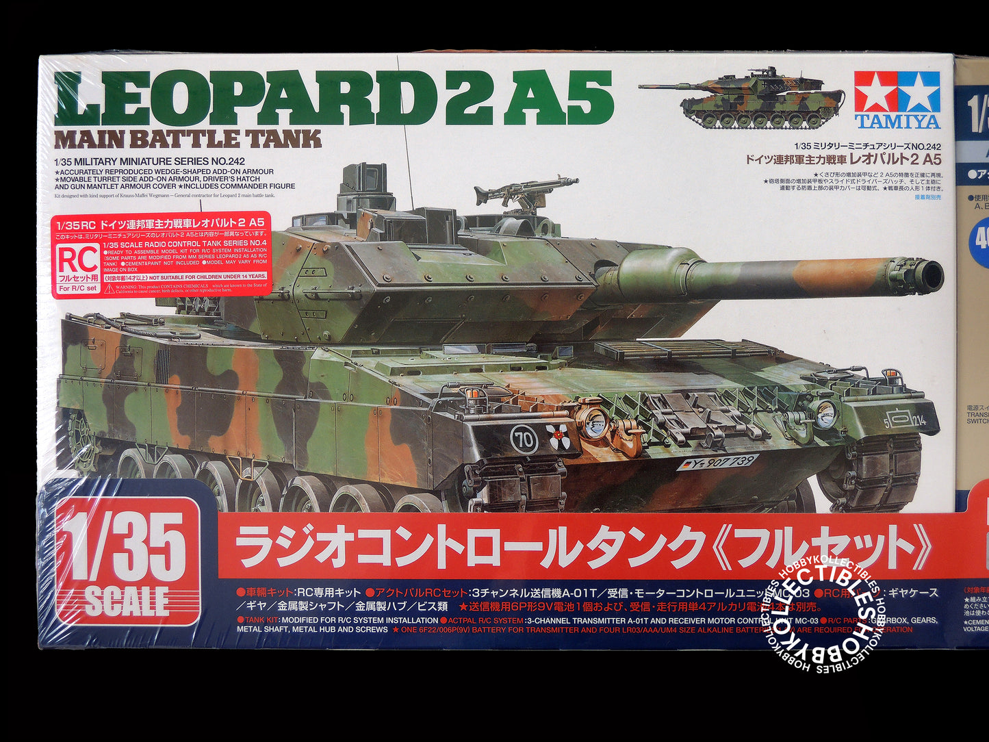Tamiya 1/35 RC German Leopard 2 A5 Tank w/RC Set #48204 Model Kit