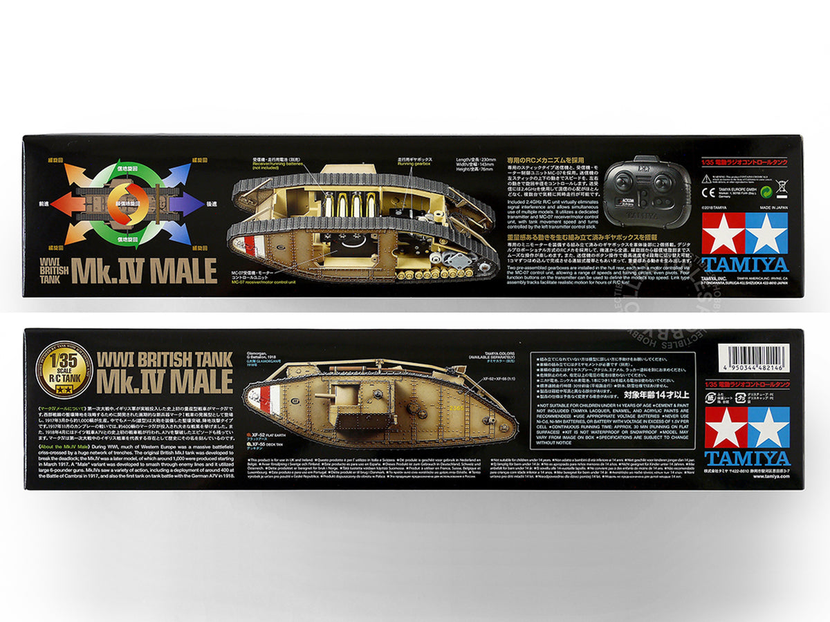 Tamiya 1/35 RC British Tank MK.IV Male w/RC System Model kit