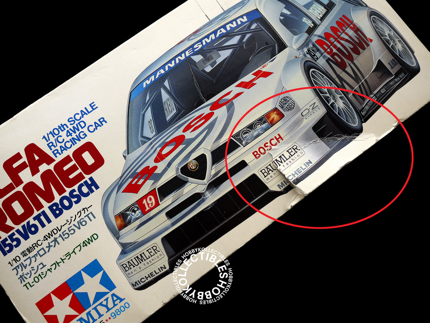 Tamiya Vintage 1/10 RC Alfa Romeo 155 V6 TI Bosch #58195