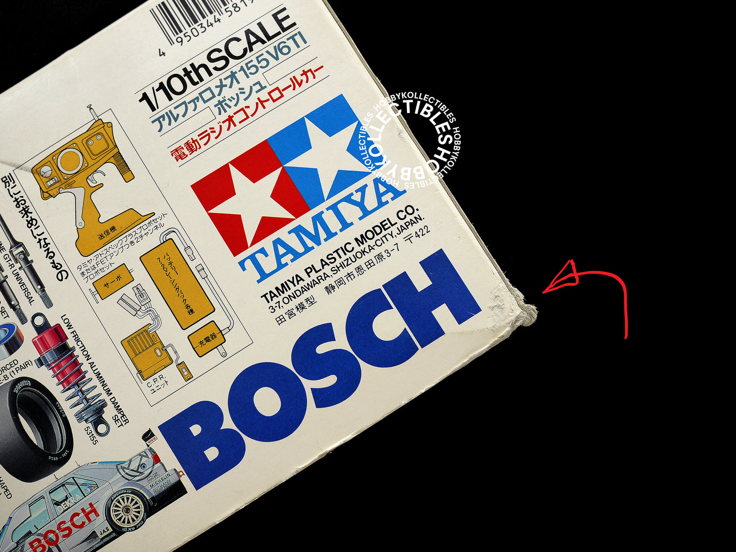Tamiya Vintage 1/10 RC Alfa Romeo 155 V6 TI Bosch #58195
