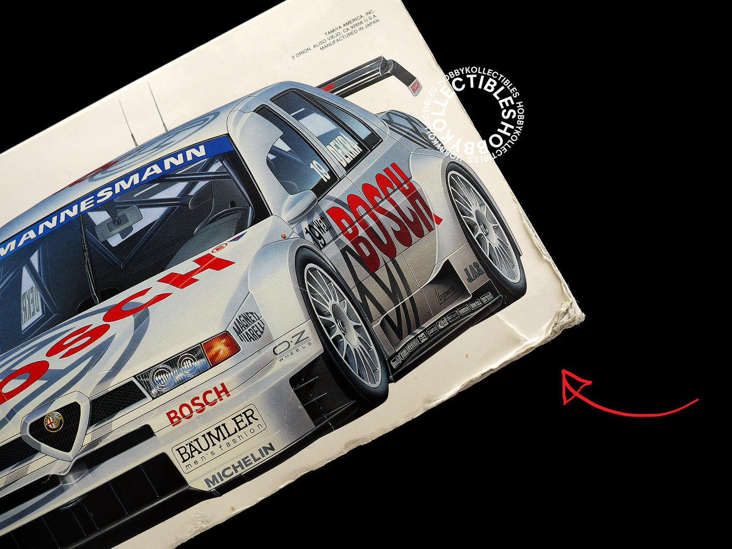 Tamiya Vintage 1/10 RC Alfa Romeo 155 V6 TI Bosch #58195