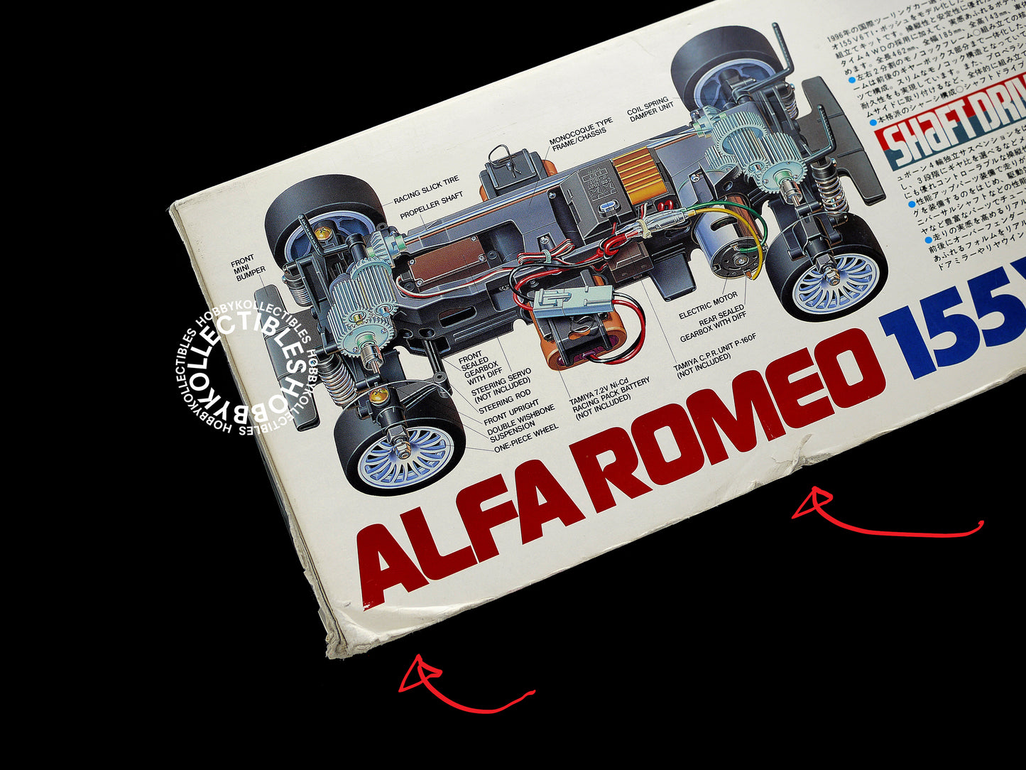 Tamiya Vintage 1/10 RC Alfa Romeo 155 V6 TI Bosch #58195