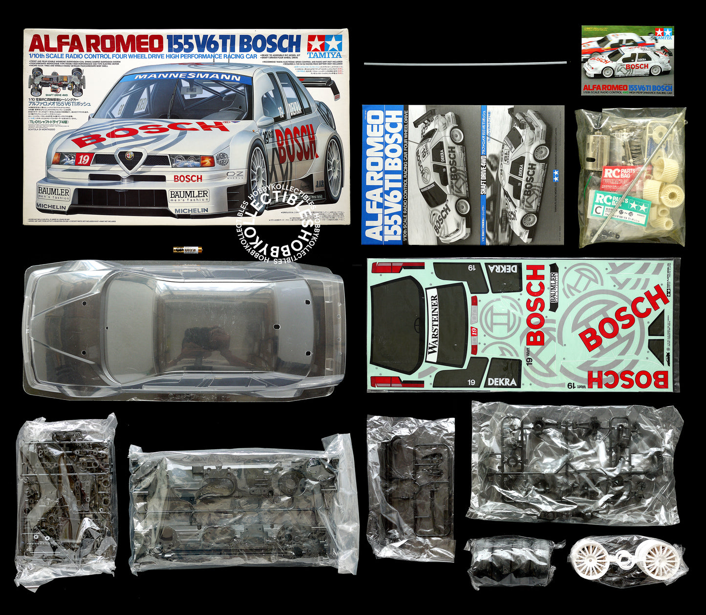Tamiya Vintage 1/10 RC Alfa Romeo 155 V6 TI Bosch #58195