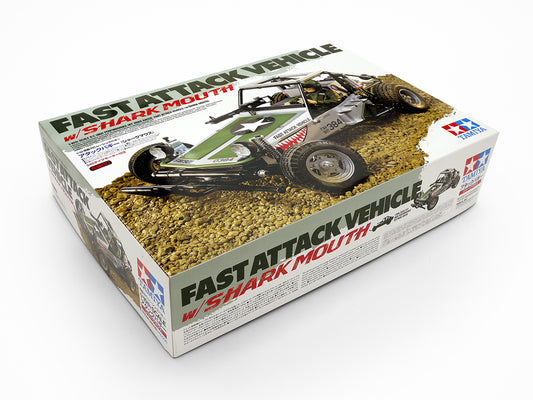 Tamiya 1/10 RC Fast Attack Vehicle w/Shark Mouth(2012) #58539 FAV Chassis Rare
