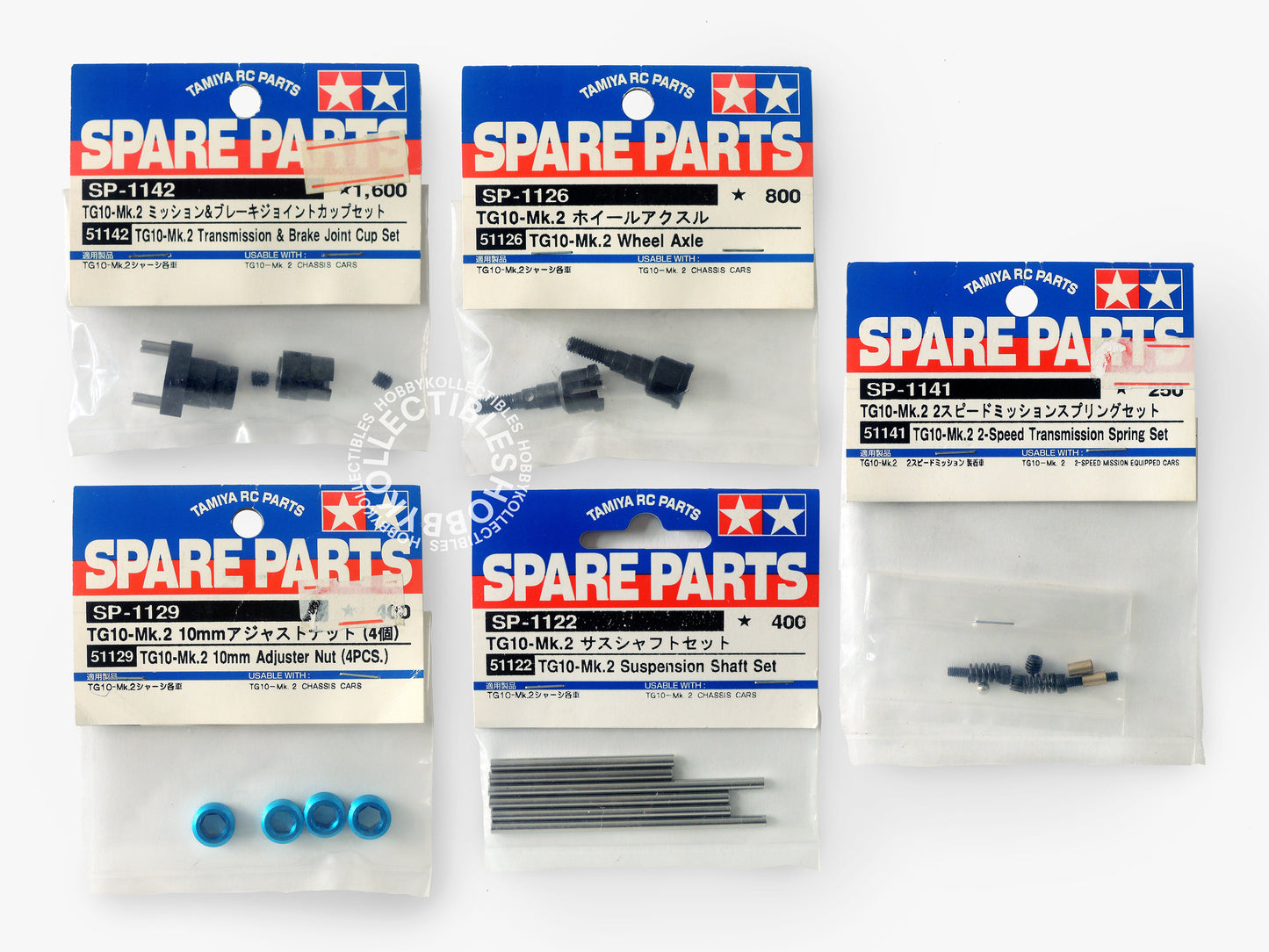 Lot(C) of 5 Tamiya RC Nitro TG10-MK.2 Spare Parts 51122 51126 51129 51141 51142
