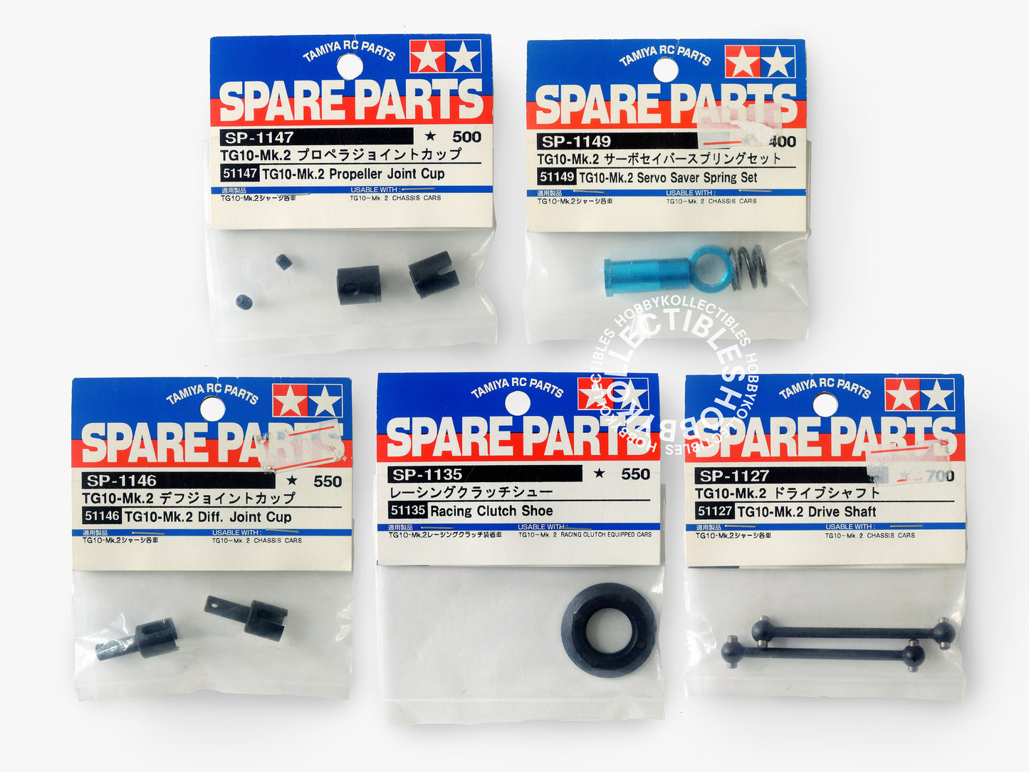 Lot(D) of 5 Tamiya RC Nitro TG10-MK.2 Spare Parts 51127 51135 51146 51147 51149