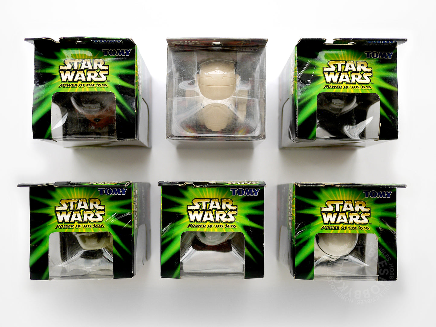 Lot of 6 Vintage Tomy Star Wars Electronic Palm Talker 3.5" Cute Version C-3PO Darth Vader Trooper