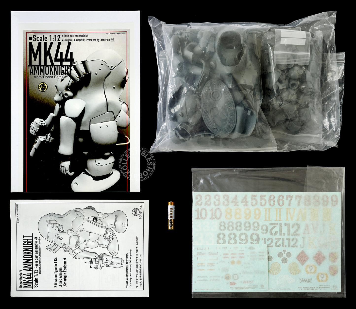 Ma.K Tonerico 1/12 Robot Battle V MK44 AmmoKnight Resin Model Kit(WHP)