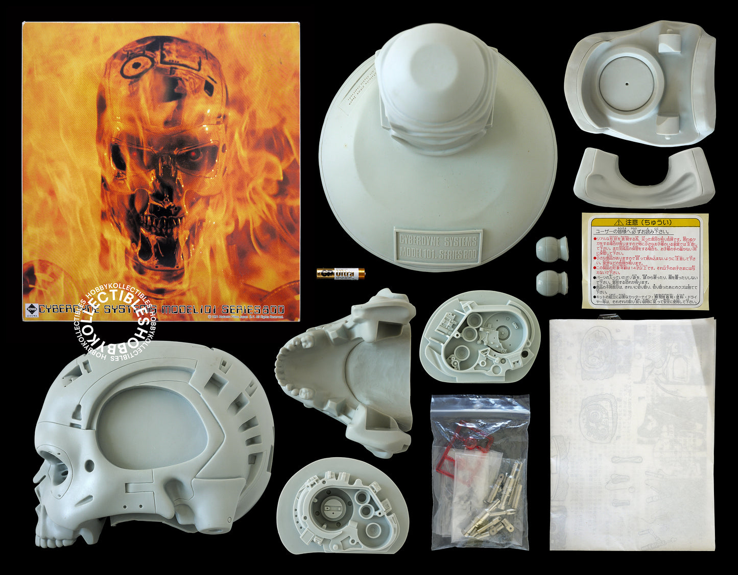 (SOLD) Towa 1/1 Scale Life Size Terminator T-800 Endoskeleton Skull M-1 Vinyl Kit