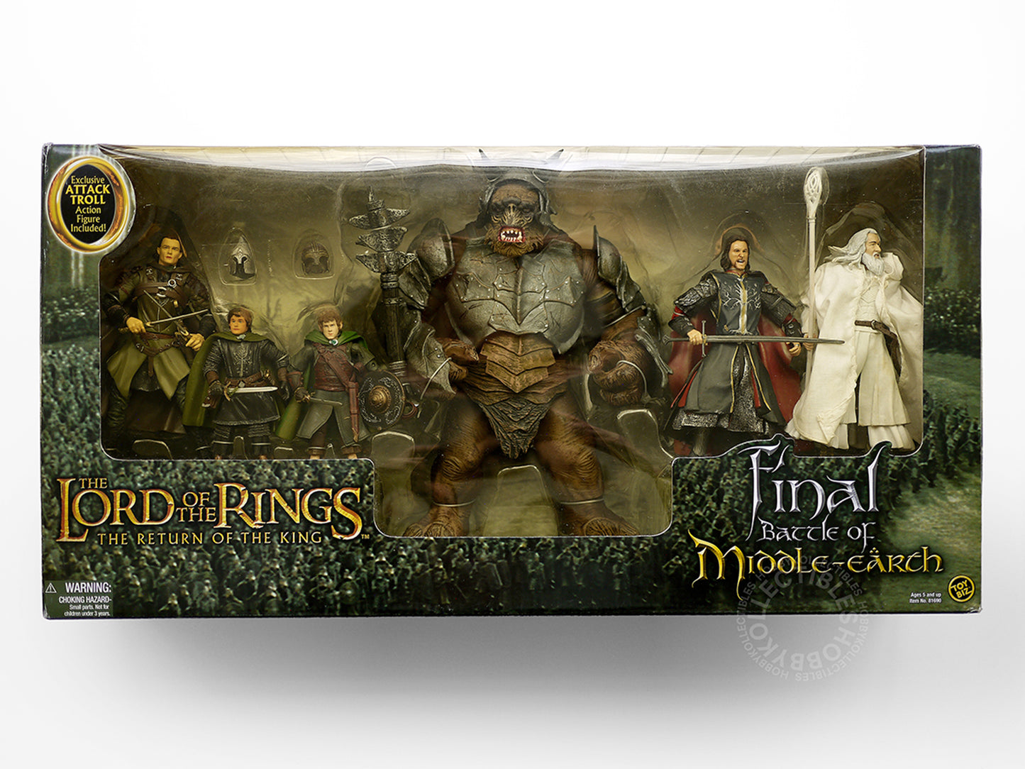 Toy Biz LOTR Lord of the Rings Final Battle of Middle Earth Deluxe Figures Very Dirty (SOLD-AS-IS Item)