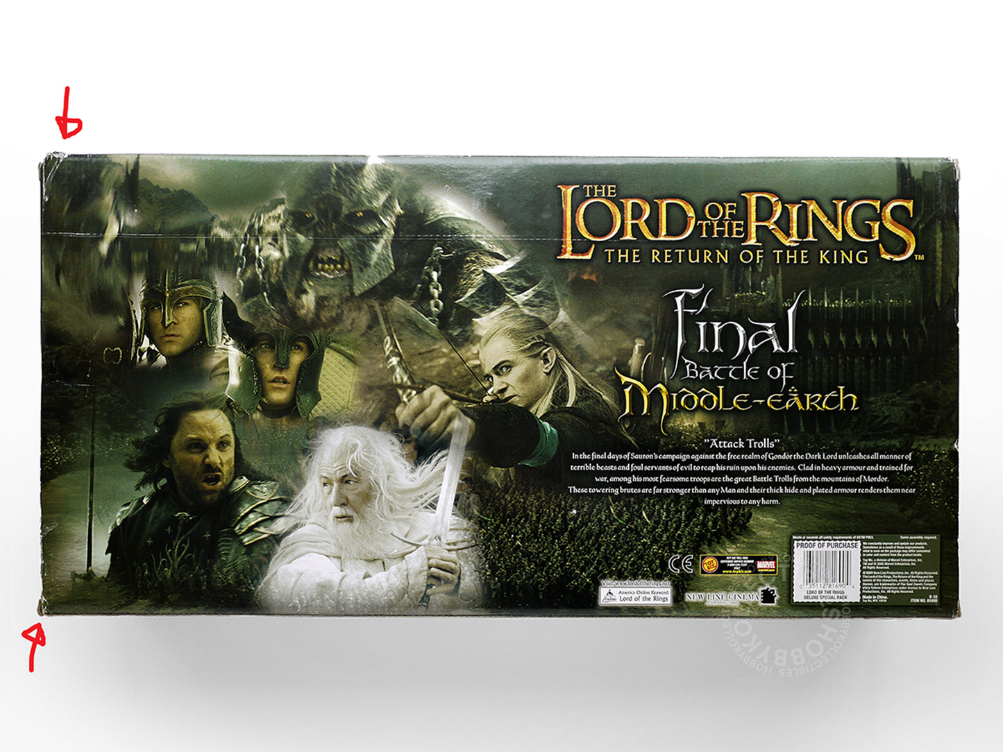 Toy Biz LOTR Lord of the Rings Final Battle of Middle Earth Deluxe Figures Very Dirty (SOLD-AS-IS Item)