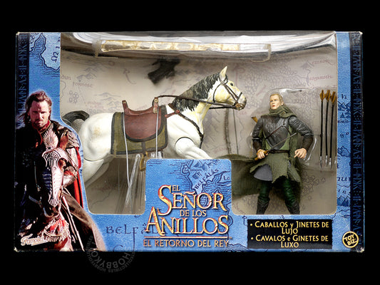 Toy Biz LOTR Lord of the Rings Legolas w/Horse & Rider Deluxe Action Figure Set (SOLD-AS-IS Item)
