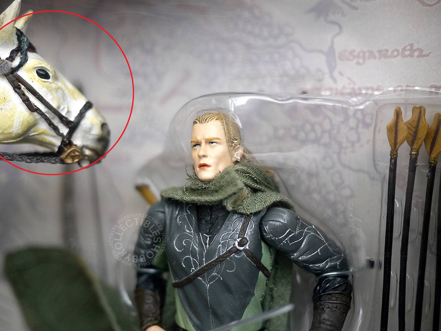 Toy Biz LOTR Lord of the Rings Legolas w/Horse & Rider Deluxe Action Figure Set (SOLD-AS-IS Item)