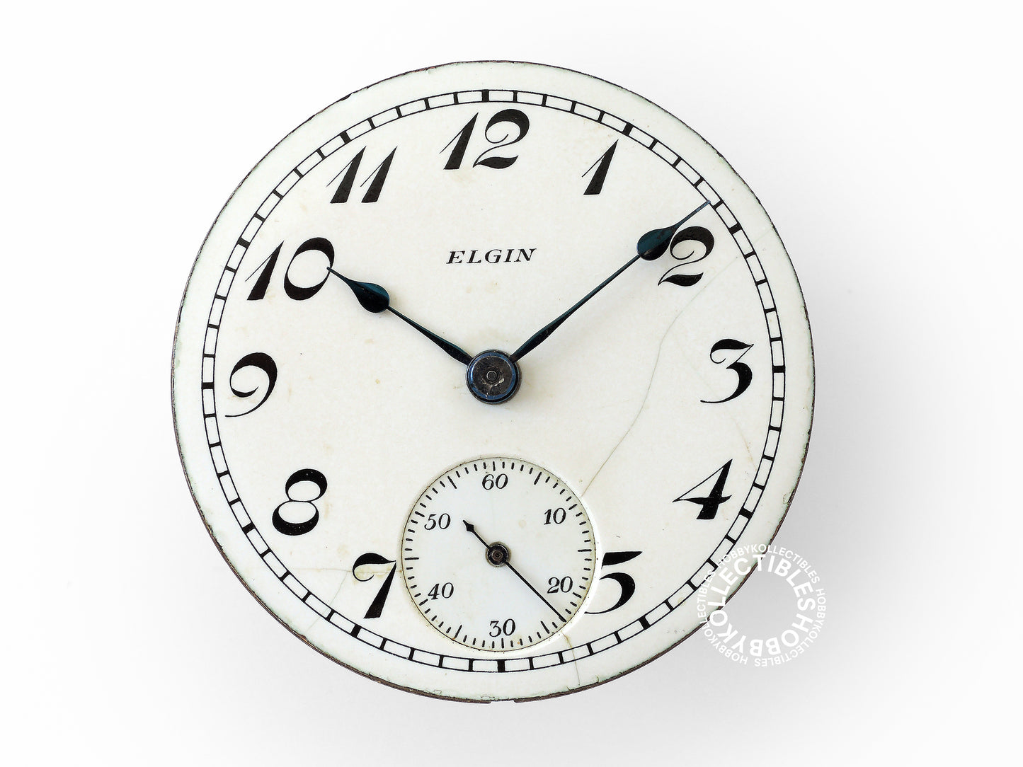 Lot of 2 Vintage American Nickel Pocket Watch Elgin Waltham