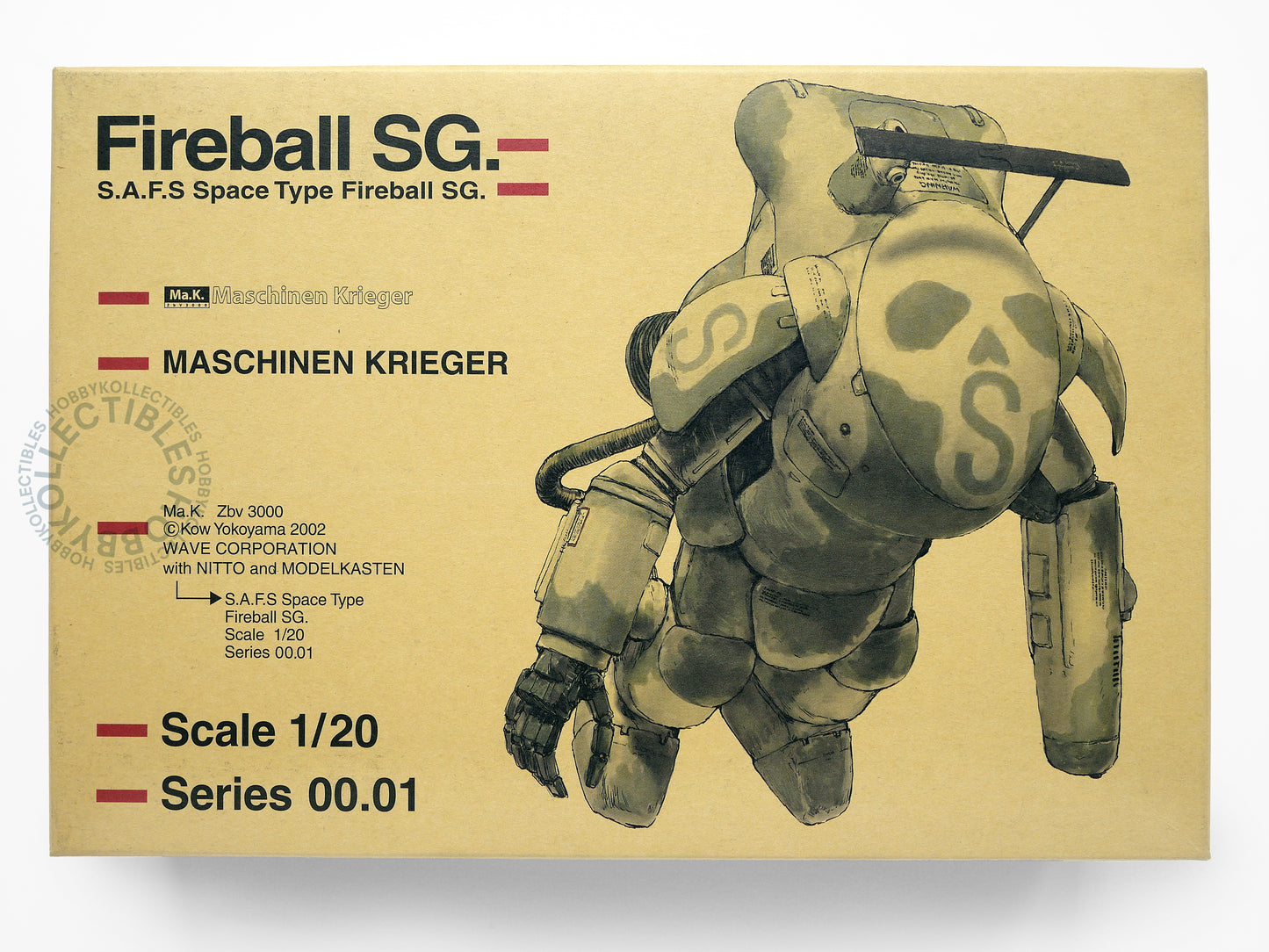 Ma.K Wave SF3D Vinatge 1/20 Mecha Fireball SG Model Kit