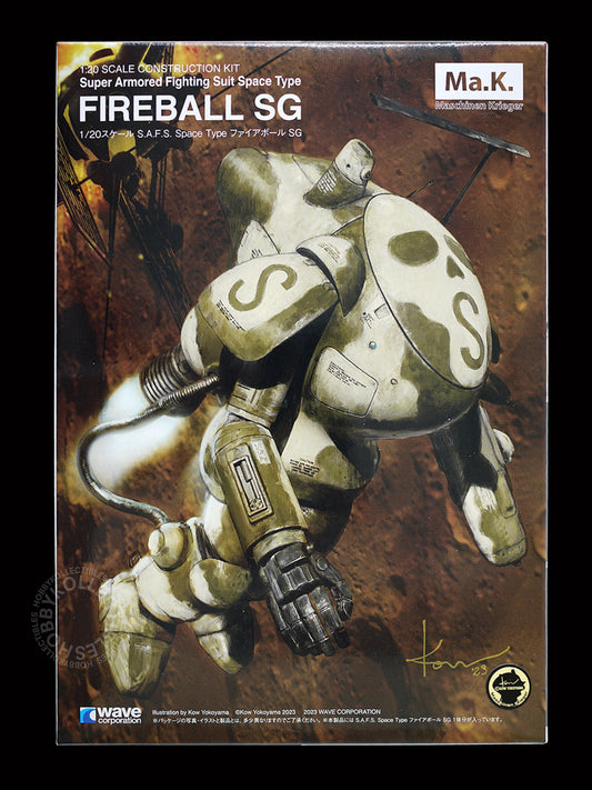 Ma.K Wave SF3D Mecha 1/20 SAFS Space Type Fireball SG Plastic Model Kit