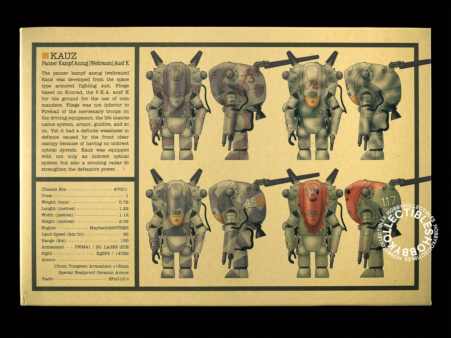 Ma.K Wave SF3D 1/20 Kauz 3Q Mecha Model Kit