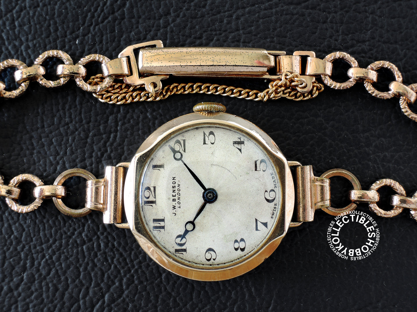 Swiss Vintage J.W. Benson 9K Gold Lever Ladies Wrist Watch