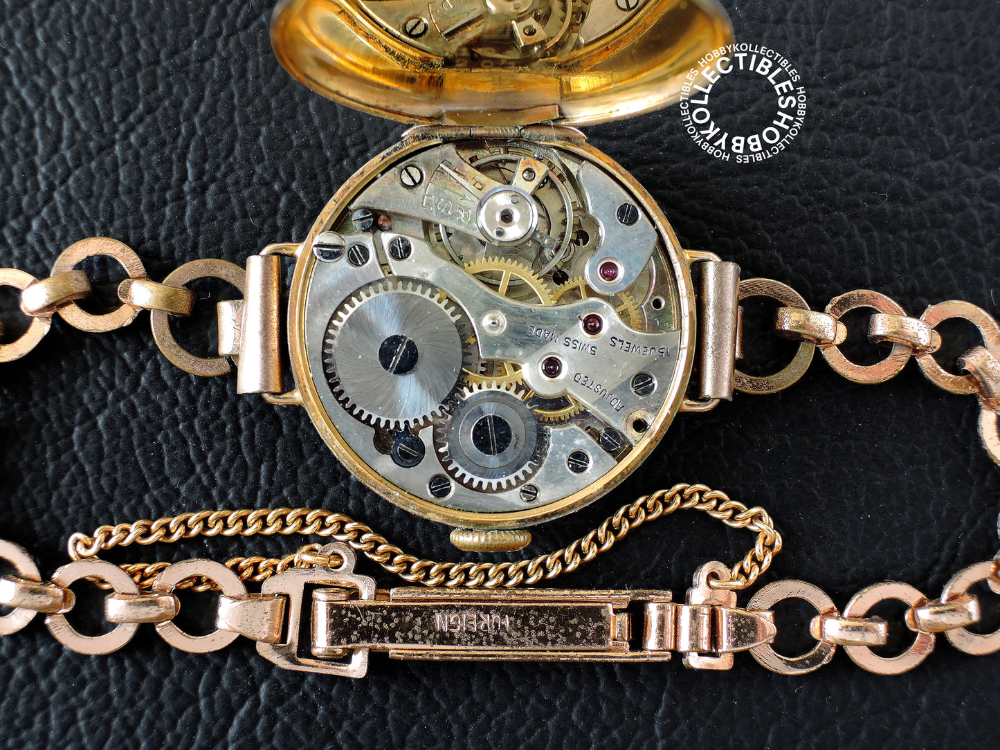 Swiss Vintage J.W. Benson 9K Gold Lever Ladies Wrist Watch