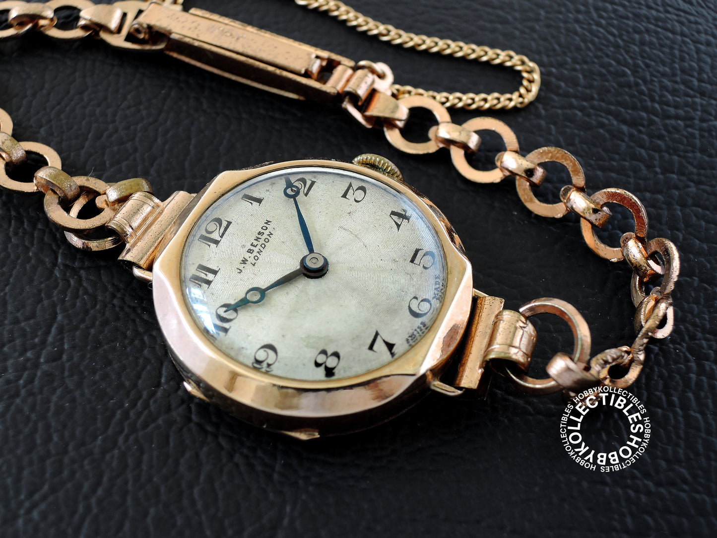 Swiss Vintage J.W. Benson 9K Gold Lever Ladies Wrist Watch