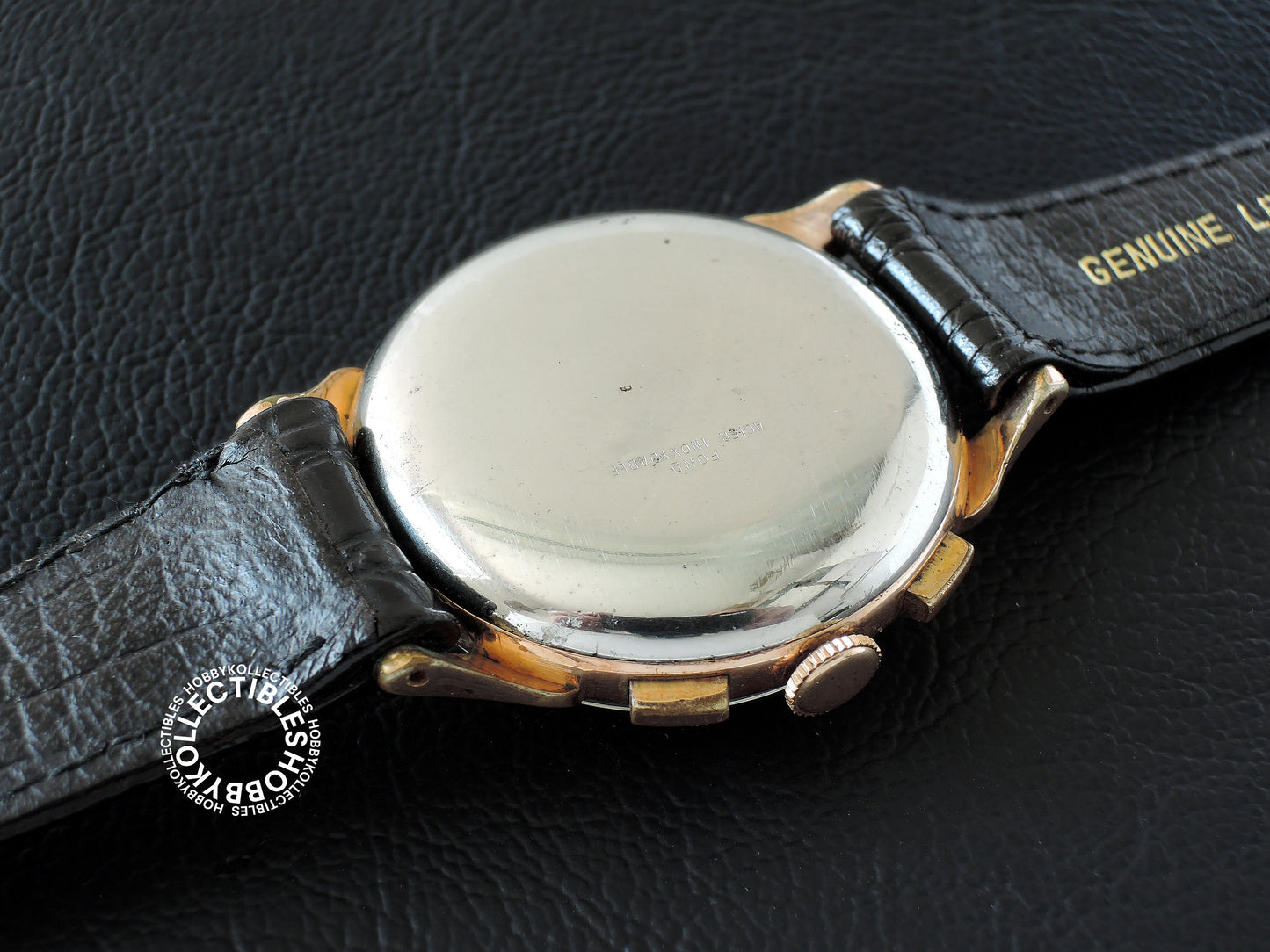 Swiss Vintage Enicar Gold Plated Chronograph Wrist Watch